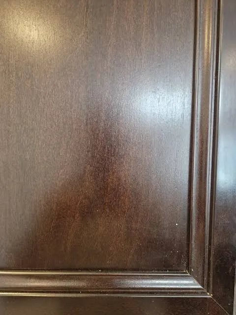 Close-up of a smooth architectural lacquer finish illustrating fine surface detail