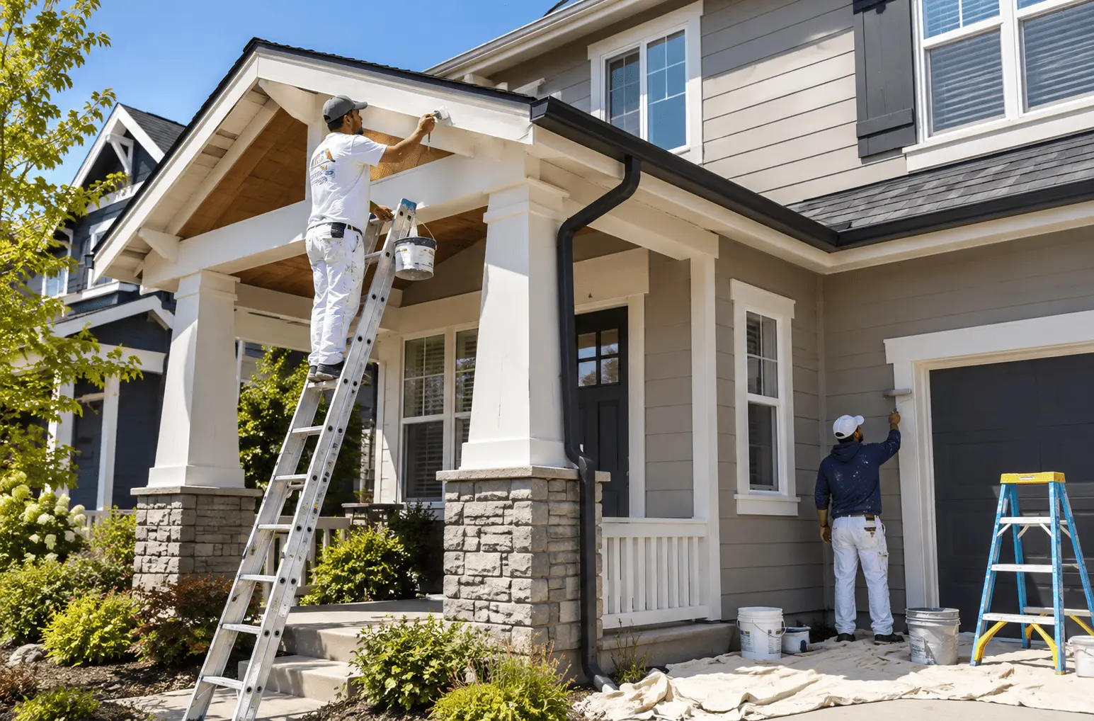Residential property with professionally finished exterior painting